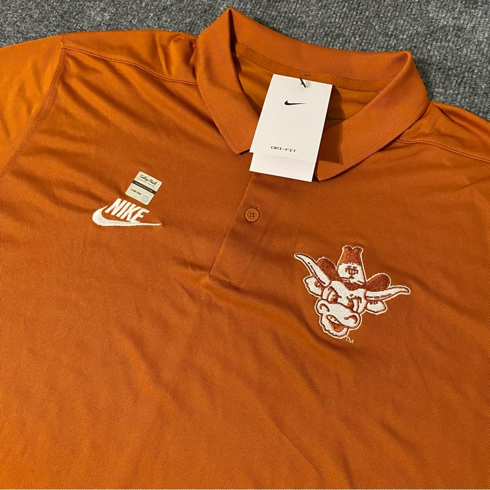 Nike Texas Longhorns Throwback Logo Victory Polo Mens XL NWT